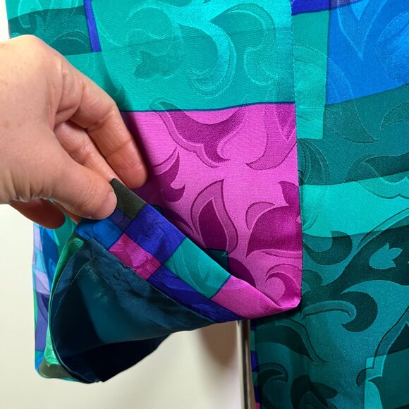 Vintage Anne Crimmins for Umi Skirt and Scarf Set Matching Silk Size 4 - Picture 7 of 13